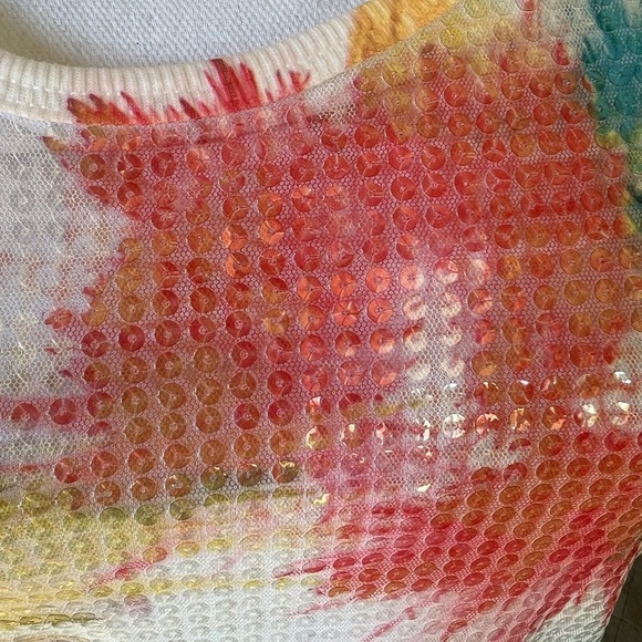 Only nine ladies tank top sequin sleeveless. NWOT. fully line medium petite - Picture 10 of 16